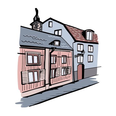 Hand drawn vector sketch.のイラスト素材