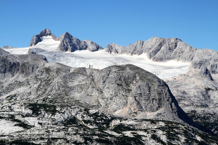 Dachstein panorama from Krippenstein, Austriaの写真素材