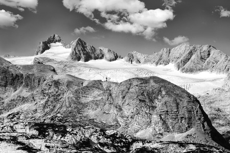 Dachstein panorama from Krippenstein, Austriaの写真素材