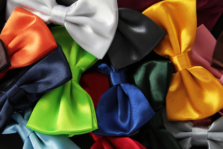 Collection luxury tie bow, backgroundの写真素材