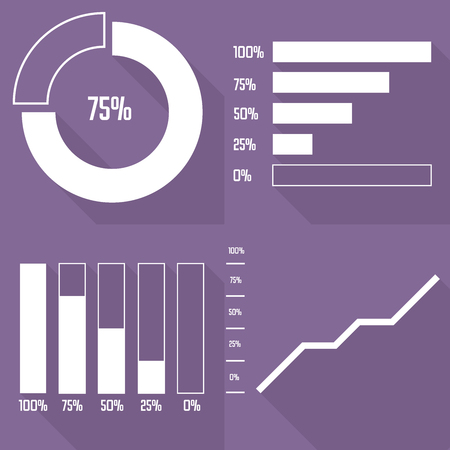 The set of infographics elementsのイラスト素材