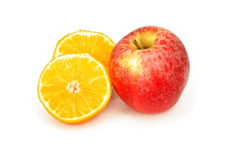 Apple and lemon の写真素材