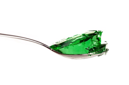 teaspoon with jellyの写真素材