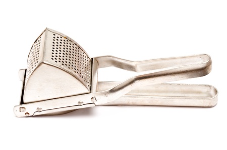 potato ricer isolated on white backgroundの写真素材