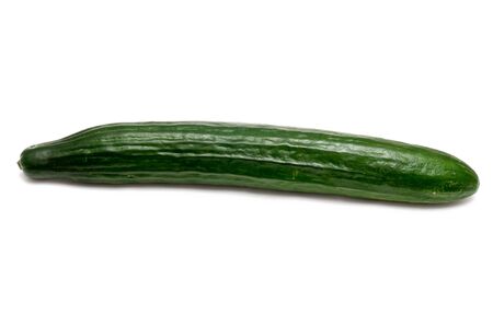 cucumber isolated on white background の写真素材