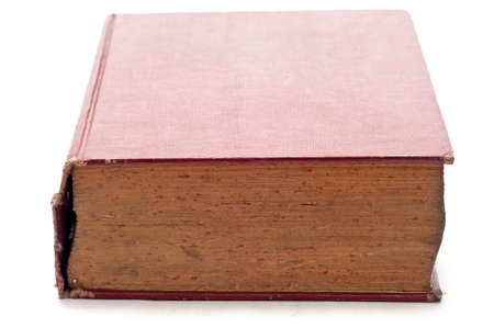 an ancient book over a white backgroundの写真素材