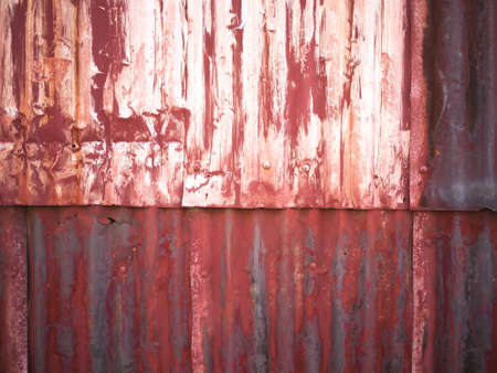 Rusty and Burned Corrigated Ironの写真素材