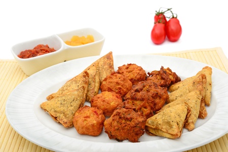 Indian snack selectionの写真素材