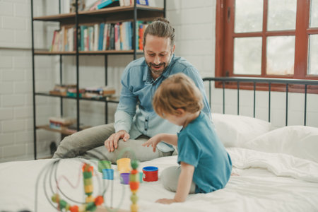 Apart from being fun educational toys and building blocks help kid develop brain, improve hand eye coordination, enhance fine motor skills, boost concentration, creativity and problem solving skillsの写真素材