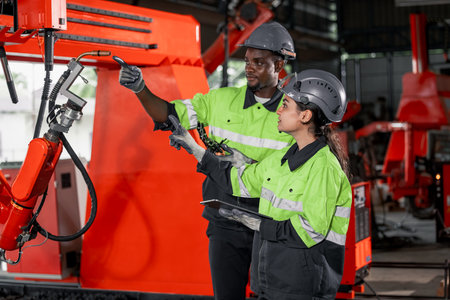 Robotic technicians perform regular maintenance by inspecting, testing, and repairing machinery and...