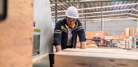Wood turning mechanic analyze and enter data into computer software to automate and regulate machines involving cut, laser, saw, mill, lathe based on contract requirements and production standards.の写真素材
