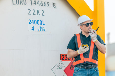Container yard supervisor oversees tank container handling and directs terminal workflow, supporting safety compliance, operational control, cost efficiency, and preventive logistics management.