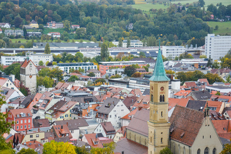 Clock tower in a townのeditorial素材