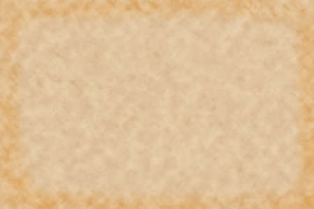 An old paper in brown colour with old texture on it , together with the darker brown stroke on the side of the paper.の写真素材