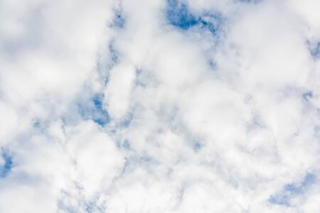 White clouds on blue sky in Bangkok, Thailandの写真素材
