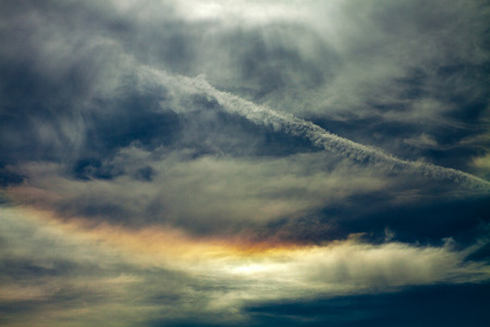 Mysterious sky and cloudsの写真素材