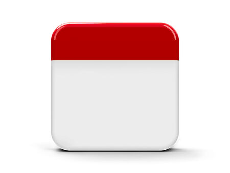 Empty calendar web button, three-dimensional renderingの写真素材