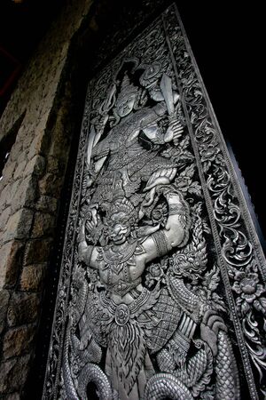 The door is made from silver , Narai ride Garudaのeditorial素材