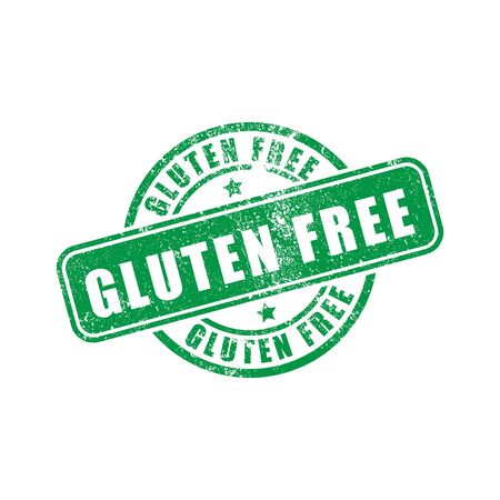 Gluten Free Grunge stamp vectorのイラスト素材