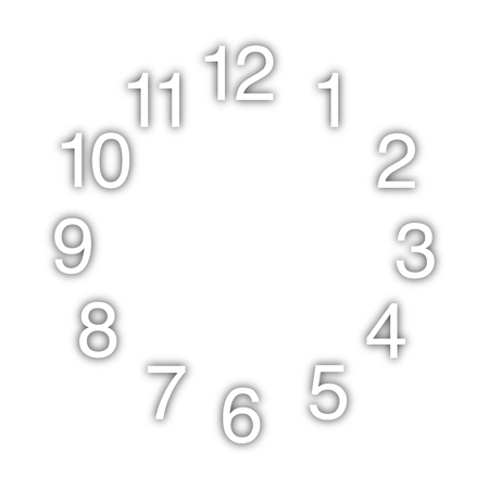 Clock face vectorのイラスト素材