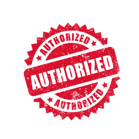 authorised seal of approvalのイラスト素材