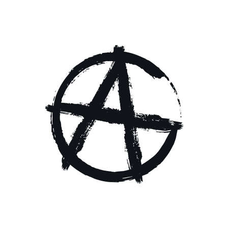 Anarchy logo grunge effect