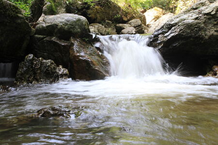 The waterfall is so beautiful 