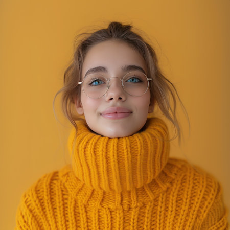 beautiful portrait featuring a woman, where hyper-real colors and precise composition collide to create a dynamic and visually captivating imageの素材