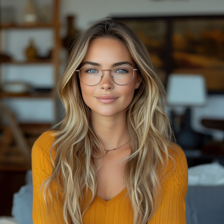 beautiful portrait featuring a woman, where hyper-real colors and precise composition collide to create a dynamic and visually captivating imageの素材