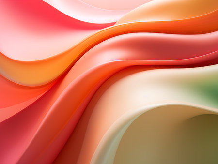 Image texture featuring soft and rounded forms in vibrant pink, yellow, and green huesの素材