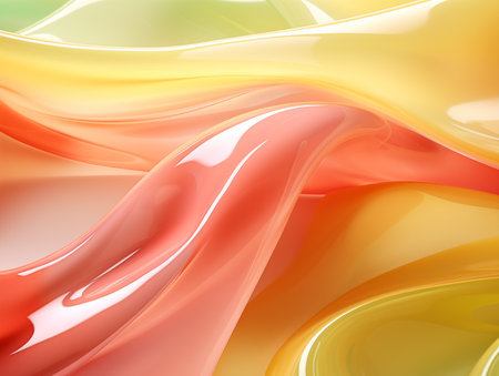 Image texture featuring soft and rounded forms in vibrant pink, yellow, and green huesの素材