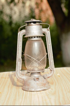 Old lantern, used 100 years agoの写真素材