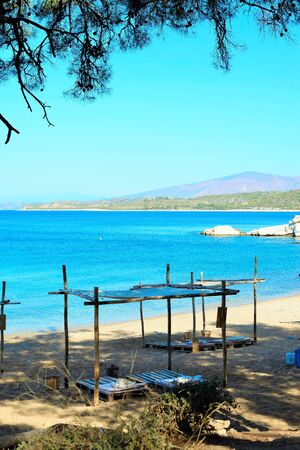 The beautiful island Thassos from Greeceの写真素材
