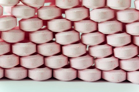 A tower built from drugs and pillsの写真素材