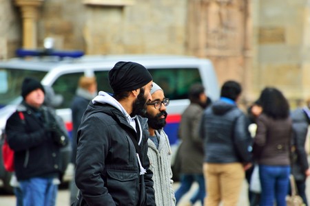 VIENNA, AUSTRIA- NOVEMBER 18, 2016: Cityscape views of one of Europe's most beautiful town- Vienna. Peoples on streets, urban life in Vienna. Austriaのeditorial素材
