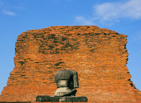 Temple  Chaiwattanaram in Thailand , the most one beautiful ancient remains in Ayutthaya, Thailandの写真素材