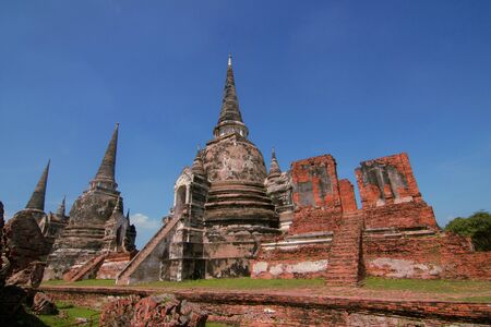 Temple  Chaiwattanaram in Thailand , the most one beautiful ancient remains in Ayutthaya, Thailandの写真素材