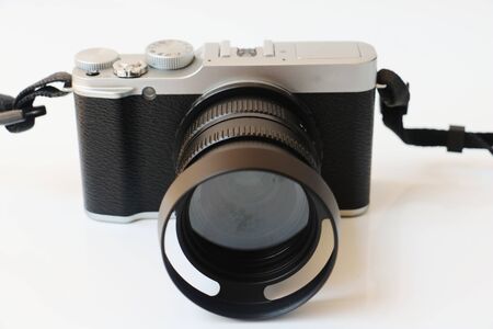 camera on white background.の写真素材