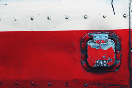 Tank opening of a red car.の写真素材
