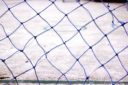 Football net and field footballの写真素材