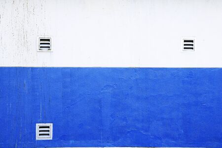 ventilation on blue and white background.の写真素材