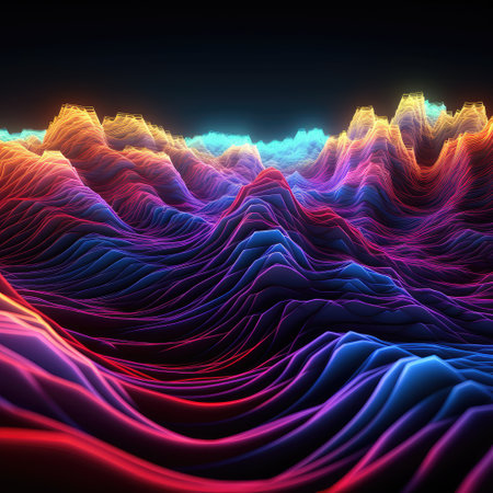 Modern line effect for banners technology background, speed and movement,line, solution,hight details, Generative AI illustration.の素材