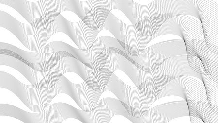 Line of vector abstract graphic wave patterns. Digital frequency Curved wavy line, smooth stripe. Background and modern waves style.のイラスト素材