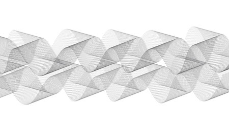 Line of vector abstract graphic wave patterns. Digital frequency Curved wavy line, smooth stripe. Background and modern waves style.のイラスト素材