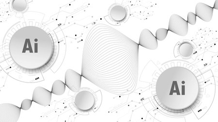 Line of vector abstract graphic wave patterns. Digital frequency Curved wavy line, smooth stripe. Background and modern waves style.のイラスト素材