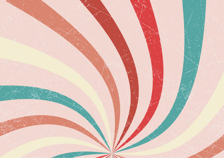 Line in style of 70s.Classic Vintage Retro Rays Background.Abstract retro,Sunbeam,geometric pattern, Funky Hippie,Classic Vintage Retro Rays Background.のイラスト素材