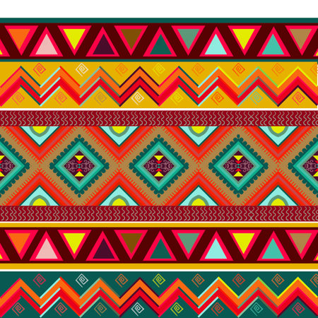 Beautiful seamless pattern handmade ikat art.folk embroidery and Mexican style. Aztec geometric art ornament print. photo mandalas pattern and Background concept.の写真素材