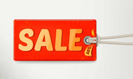 Sale tag design. Vector illustrationのイラスト素材