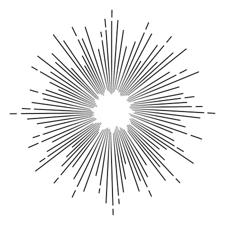 Vintage monochrome star burst. Vectorのイラスト素材