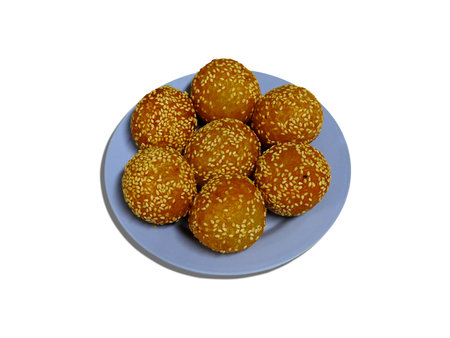 Sesame ball on isolated.の写真素材